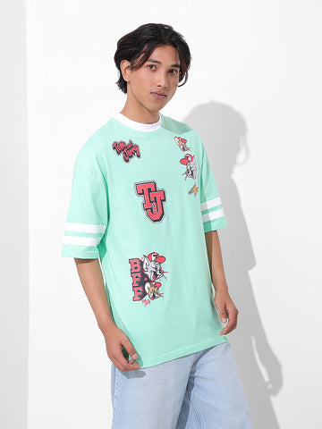 Men's Printed Applique T-shirt