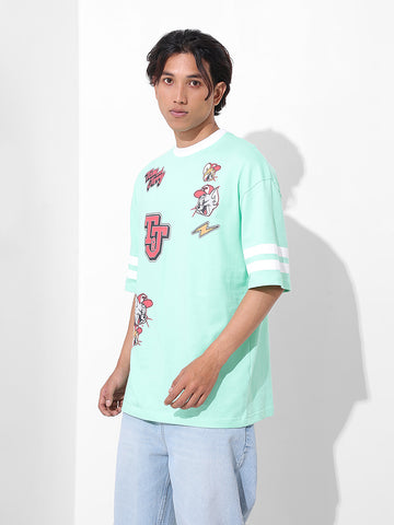 Men's Printed Applique T-shirt