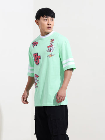 Men's Printed Applique T-shirt