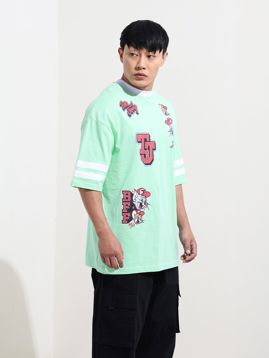 Men's Printed Applique T-shirt