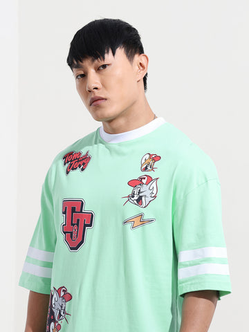 Men's Printed Applique T-shirt