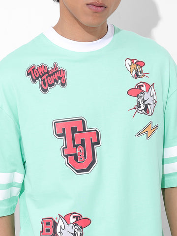 Men's Printed Applique T-shirt