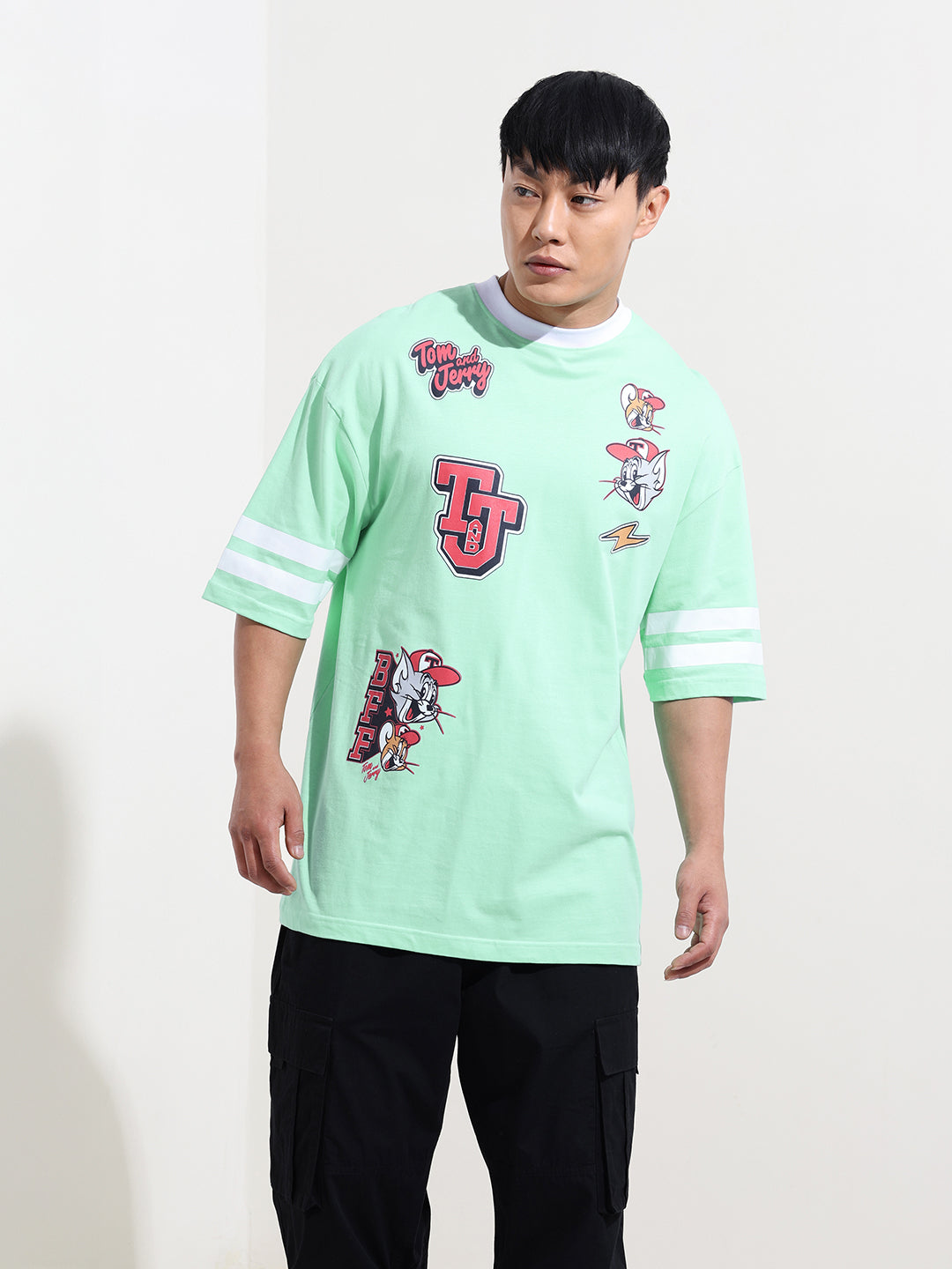 Men's Printed Applique T-shirt