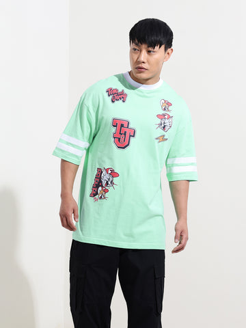 Men's Printed Applique T-shirt