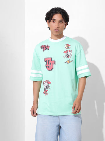Men's Printed Applique T-shirt