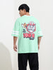 Men's Printed Applique T-shirt