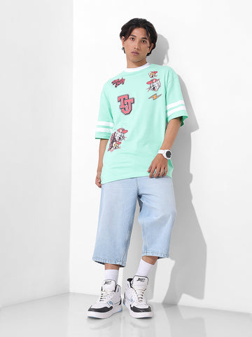 Men's Printed Applique T-shirt