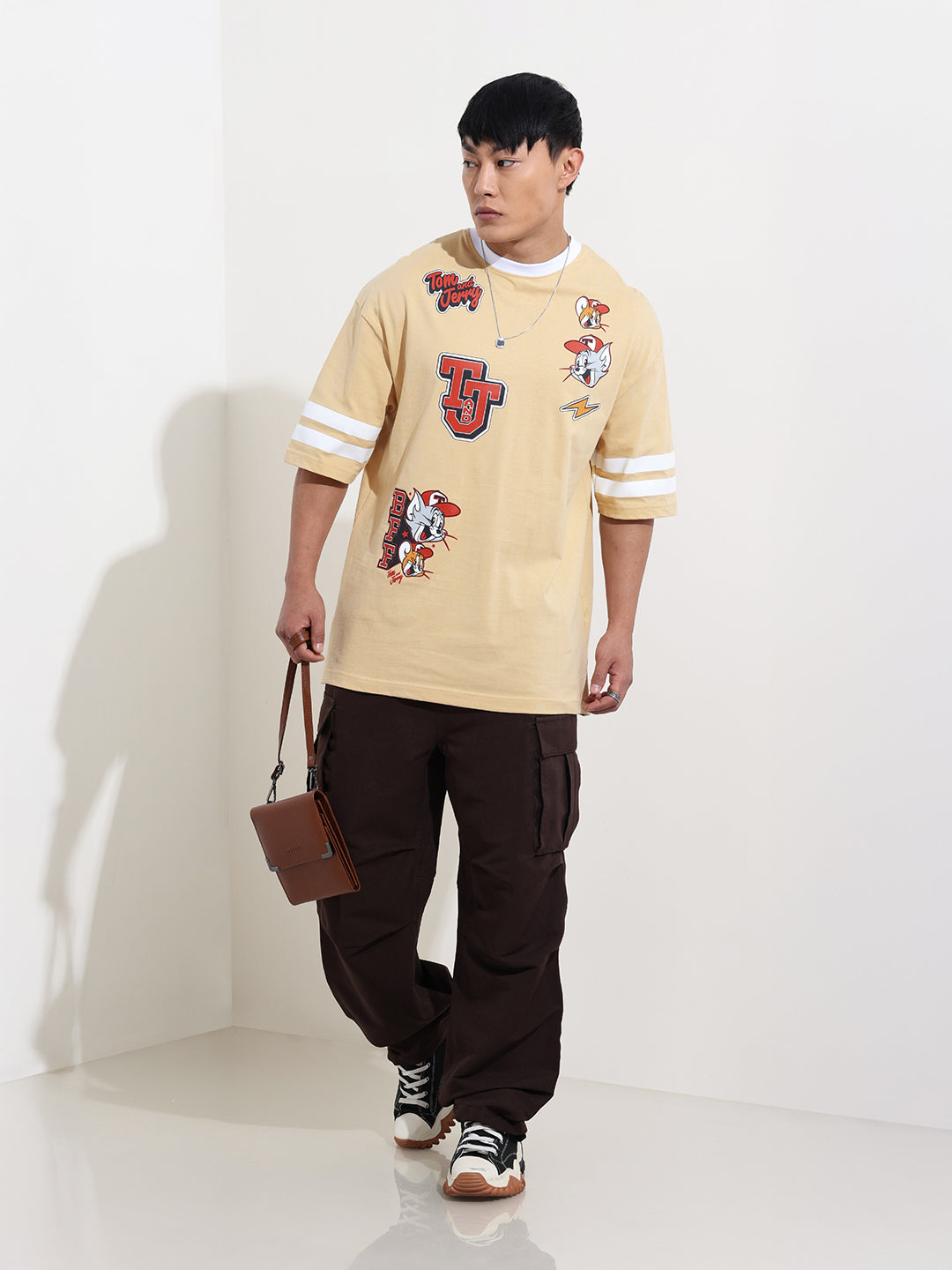 Men's Printed Applique T-shirt