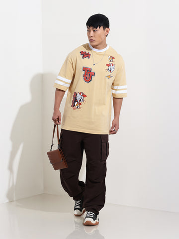 Men's Printed Applique T-shirt