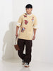 Men's Printed Applique T-shirt
