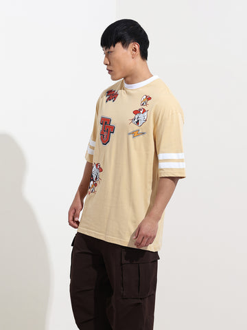 Men's Printed Applique T-shirt