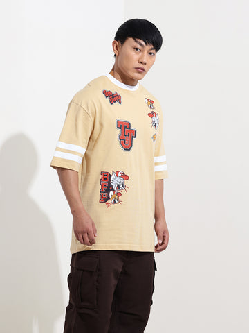 Men's Printed Applique T-shirt