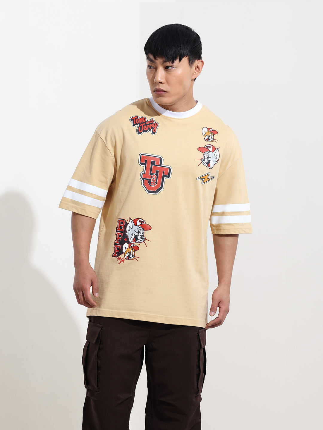 Men's Printed Applique T-shirt