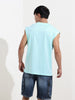 Men's Blue Oversized Tom&Jerry Character Merchandise T-Shirt