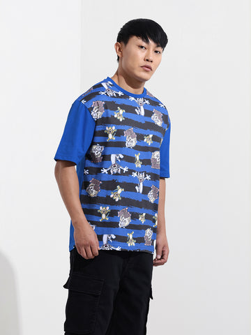 Men's Printed Raw Edge Boxy T-shirt