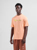 Men's Orange Boxy Fit Character Tom & Jerry Printed Crew Neck T-Shirt