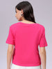 Women's Relaxed Fit Solid Crew Neck Tshirt