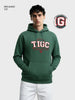 Men's Green Relaxed Fit Varsity Casual Sweatshirt