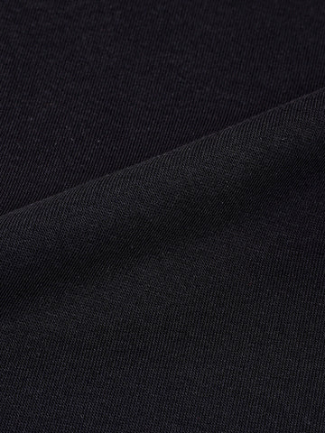 Men's Black Relaxed Fit Varsity Casual Sweatshirt