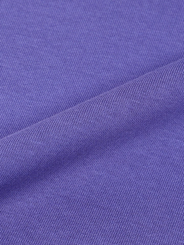 Men's Purple Relaxed Fit Varsity Casual Sweatshirt