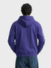 Men's Purple Relaxed Fit Graphic Printed Casual Sweatshirt