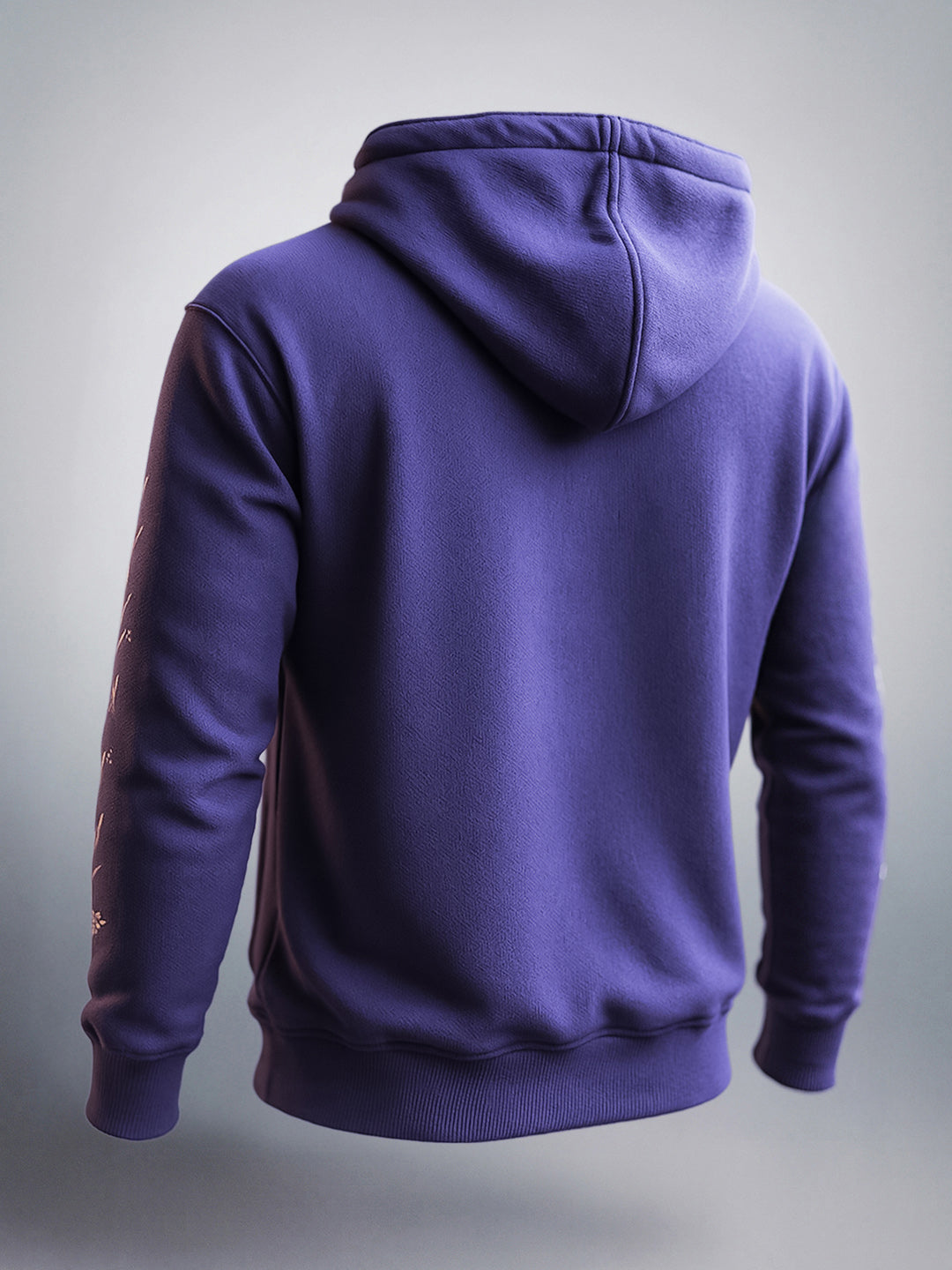 Men's Purple Relaxed Fit Graphic Printed Casual Sweatshirt