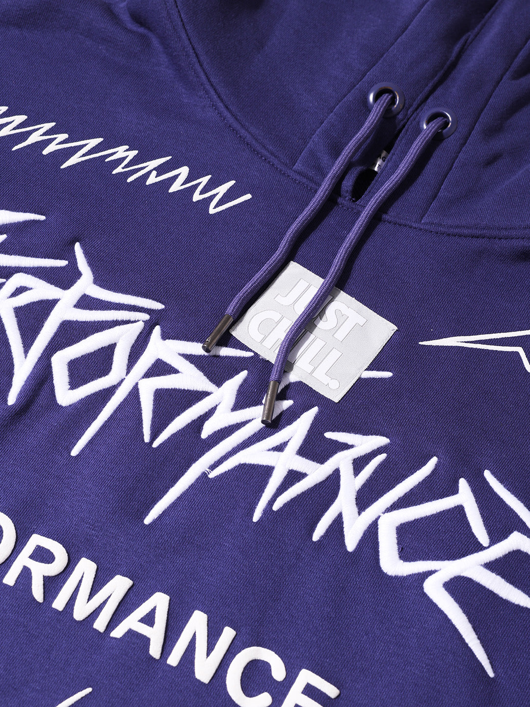 Men's Purple Relaxed Fit Graphic Printed Casual Sweatshirt