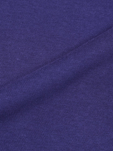 Men's Purple Relaxed Fit Graphic Printed Casual Sweatshirt