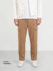 Men's Khaki Loose Fit Textured Casual Joggers