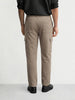 Men's Khaki Loose Fit Textured Casual Joggers