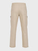 Men's Beige Relaxed Fit Solid Utility Cargo
