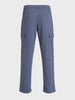 Men's Blue Loose Fit Textured Casual Joggers