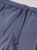 Men's Blue Loose Fit Textured Casual Joggers