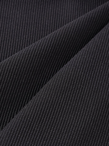 Men's Black Loose Fit Textured Casual Joggers