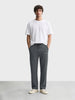 Men's Grey Relaxed Fit Textured Casual Joggers