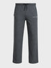 Men's Grey Relaxed Fit Textured Casual Joggers
