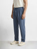 Men's Blue  Relaxed Fit Textured Casual Joggers