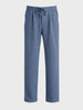Men's Blue  Relaxed Fit Textured Casual Joggers