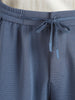Men's Blue  Relaxed Fit Textured Casual Joggers