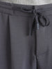 Men's Grey Relaxed Fit Textured Casual Joggers