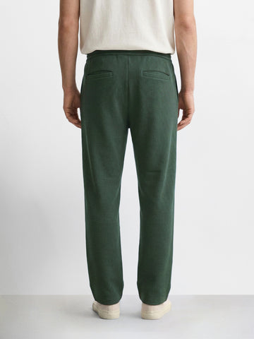 Men's Green Loose Fit Solid Casual Joggers