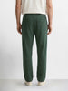 Men's Green Loose Fit Solid Casual Joggers
