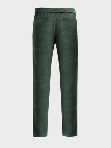 Men's Green Loose Fit Solid Casual Joggers