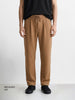 Men's Khaki Relaxed Fit Textured Casual Joggers