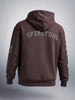Men's Brown Relaxed Fit Embroided Casual Sweatshirt