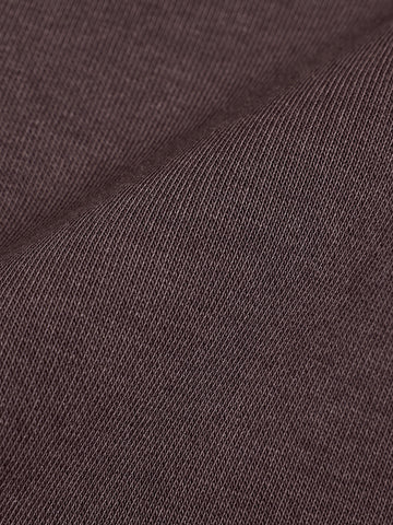 Men's Brown Relaxed Fit Embroided Casual Sweatshirt