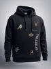 Men's Black Relaxed Fit Embroided Casual Sweatshirt