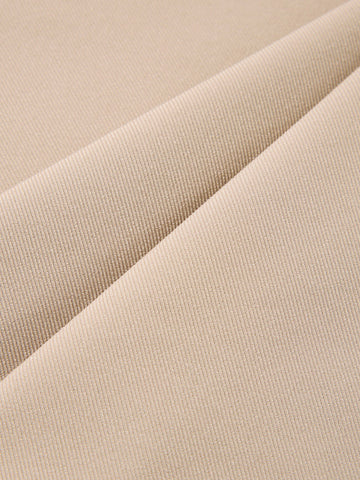 Men's Beige Relaxed Fit Solid Utility Trousers