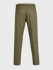 Men's Green Relaxed Fit Solid Utility Trousers