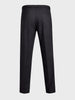 Men's Black Relaxed Fit Solid Utility Trousers